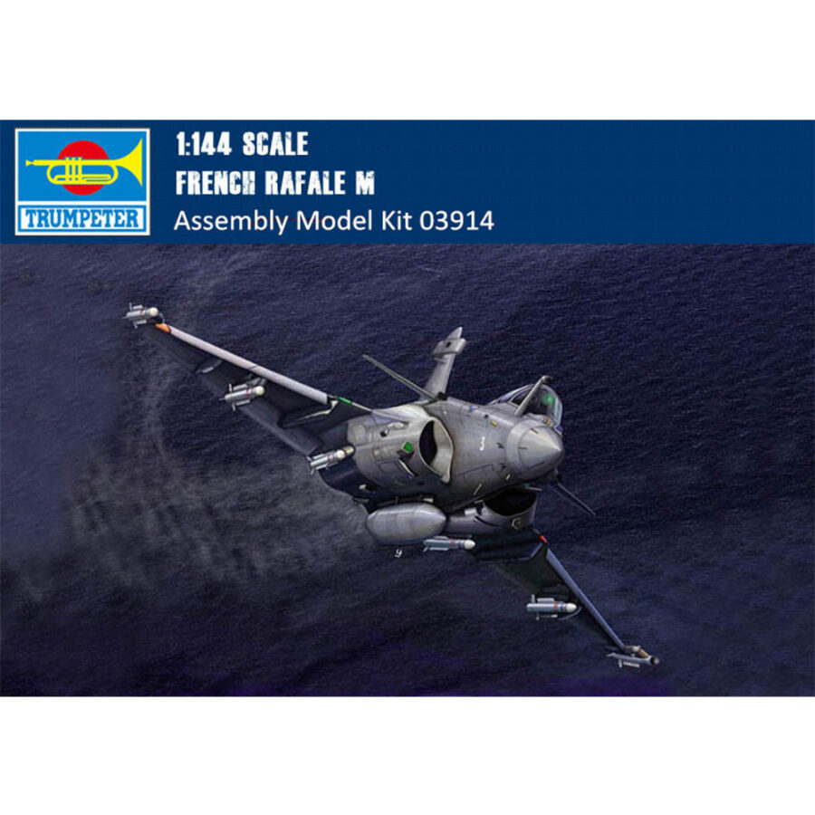 Trumpeter 03914 1/144 Scale French Rafale M Fighter Military Plastic Aircraft Assembly Model Building Kits