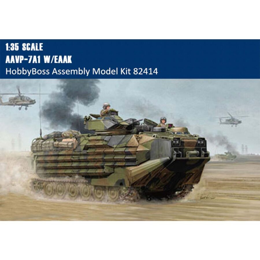 HobbyBoss 82414 1/35 Scale AAVP-7A1 w/EAAK w/Full Interior Military Plastic Assembly Model Kit