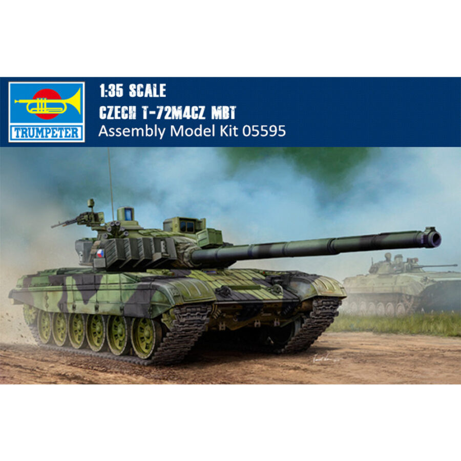 Trumpeter 05595 1/35 Scale Czech T-72M4CZ Main Battle Tank Military Plastic Assembly Model Kits