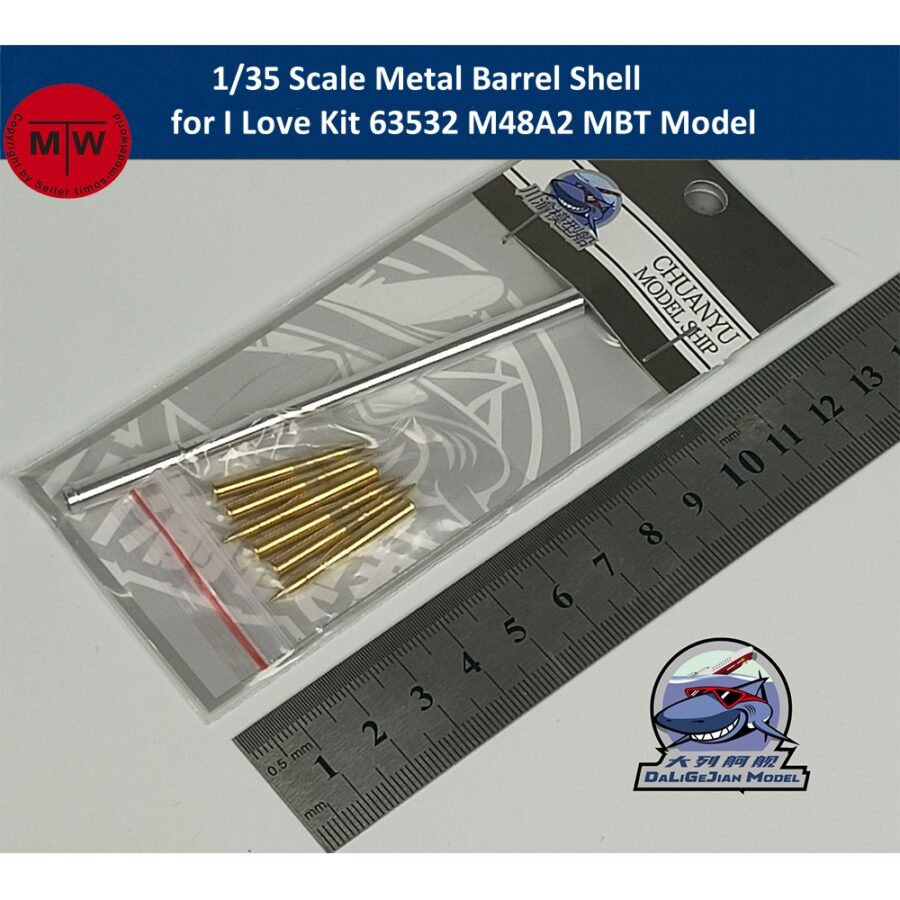 1/35 Scale Metal Barrel Shell for I Love Kit 63532 M48A2 MBT Model CYT340