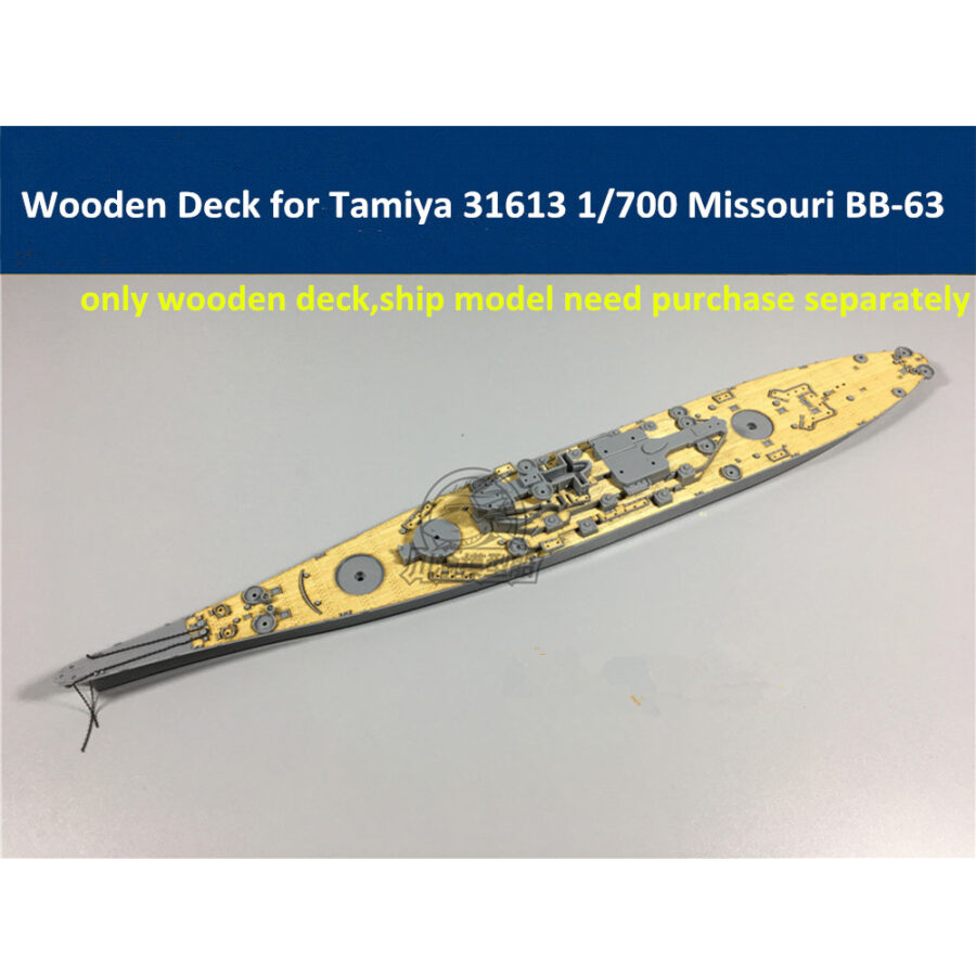 Wooden Deck for Tamiya 31613 1/700 Scale USS Missouri BB-63 Model CY700014
