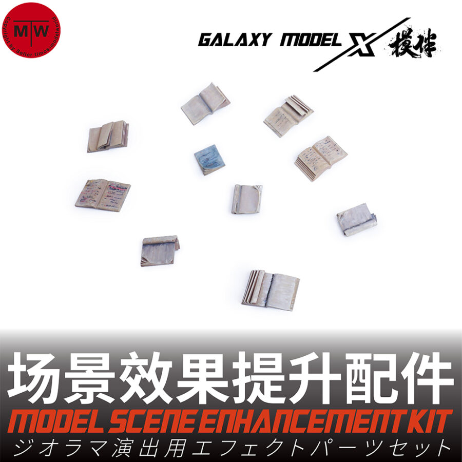 Galaxy FS48010 1/48 Scale Pilot's Flight Map Booklet Resin Model Scene DIY Unpainted Kit 60pcs/set