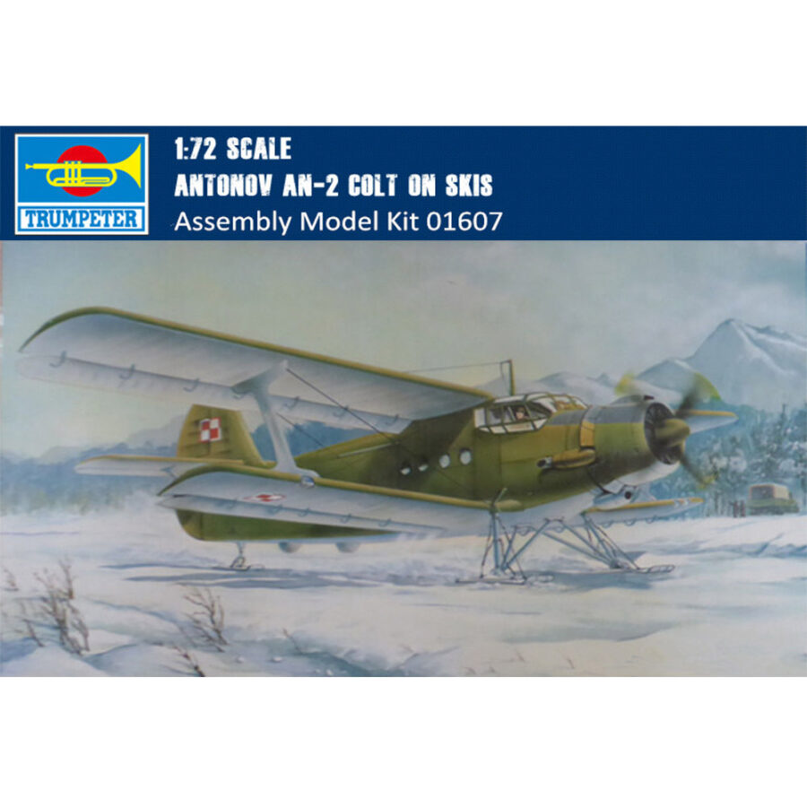 Trumpeter 01607 1/72 Scale Antonov An-2 Colt on Skis Military Plastic Aircraft Assembly Model Kit