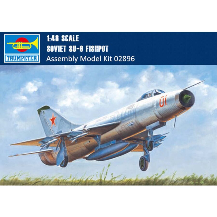 Trumpeter 02896 1/48 Scale Soviet Su-9 Fishpot Military Plastic Aircraft Assembly Model Building Kits