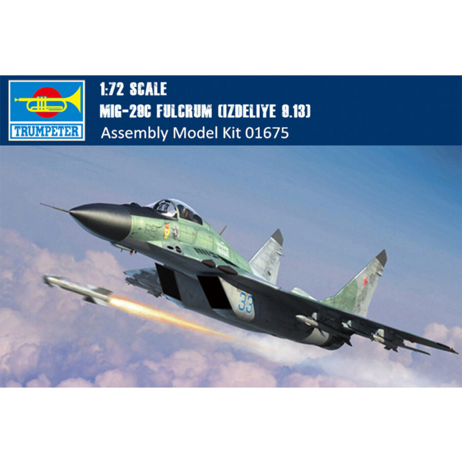 Trumpeter 01675 1/72 Scale Mikoyan MIG-29C Fulcrum (Izdeliye 9.13) Military Plastic Assembly Model Kit