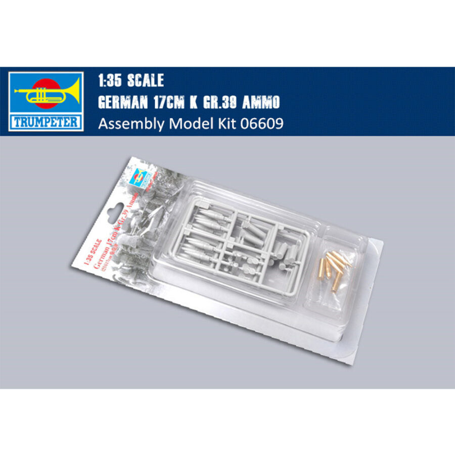 Trumpeter 06609 1/35 Scale German 17cm K Gr.39 Ammo Military Plastic Assembly Model Kits