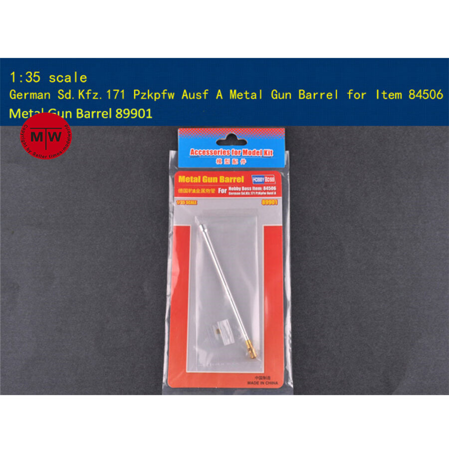 1/35 Scale Metal Barrel for HobbyBoss 84506 German Sd.Kfz.171 PzKpfw Ausf A Tank Model 89901