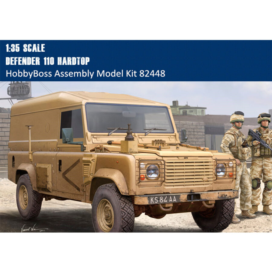 HobbyBoss 82448 1/35 Scale British Defender 110 Hardtop Military Plastic Assembly Model Kit