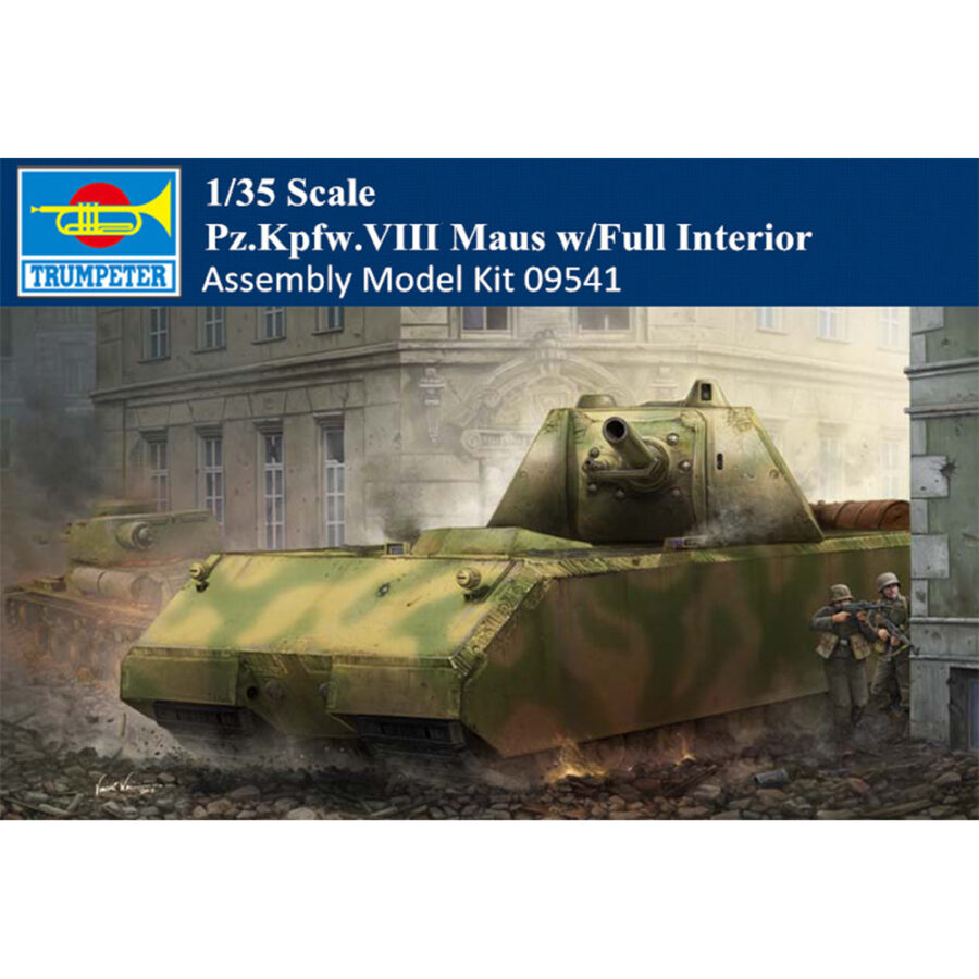 Trumpeter 09541 1/35 Scale WWII German Pz.Kpfw.VIII Maus w/Full Interior Super-Heavy Tank Armor Assembly Model Kit