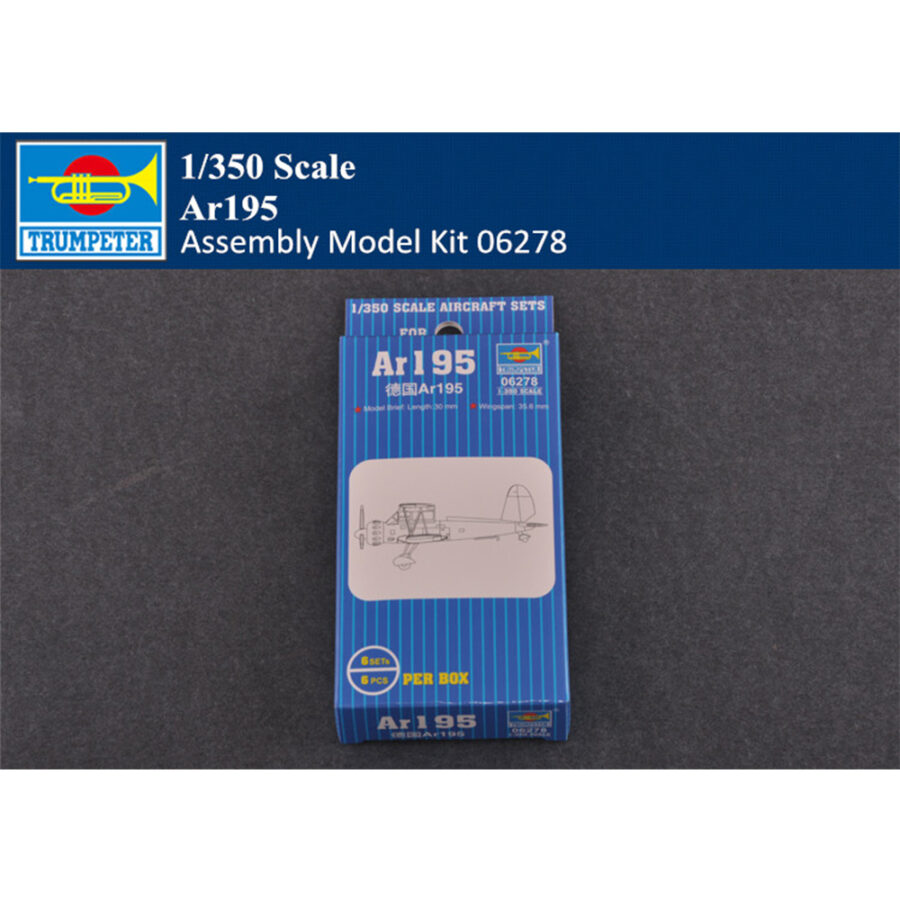 Trumpeter 06278 1/350 Scale German Ar 195 Aircraft Plastic Assembly Model Kit