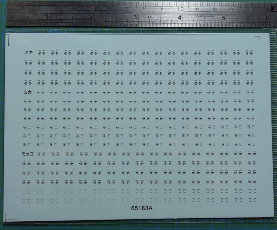 1/35 Scale Decals GIRLS und PANZER EYE for Model Kits 65183A