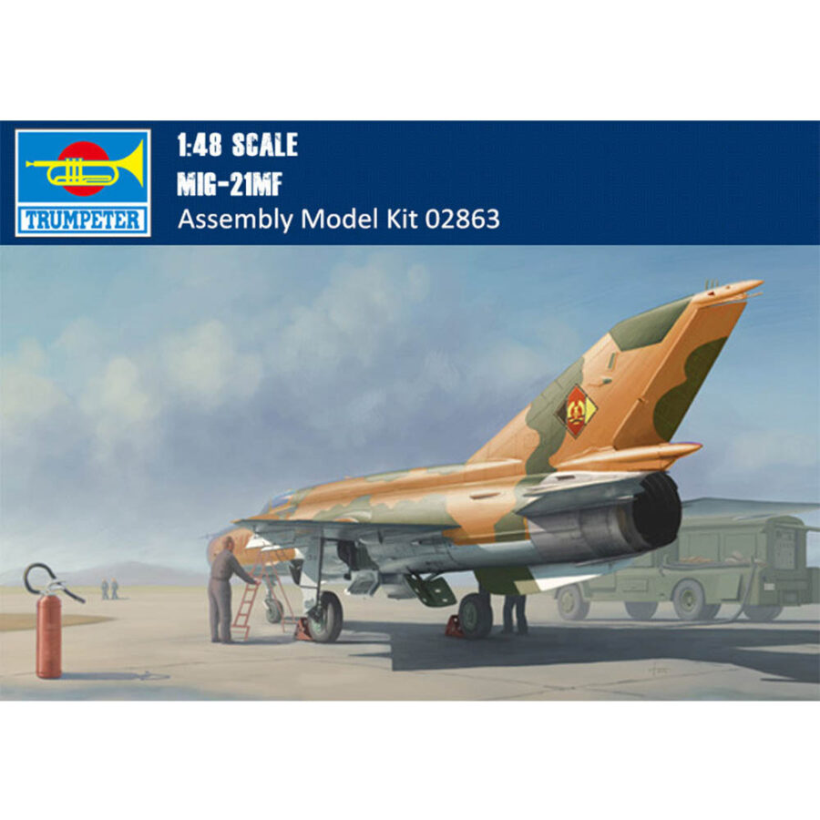 Trumpeter 02863 1/48 Scale MiG-21MF Fighter Military Plastic Aircraft Assembly Model Building Kits