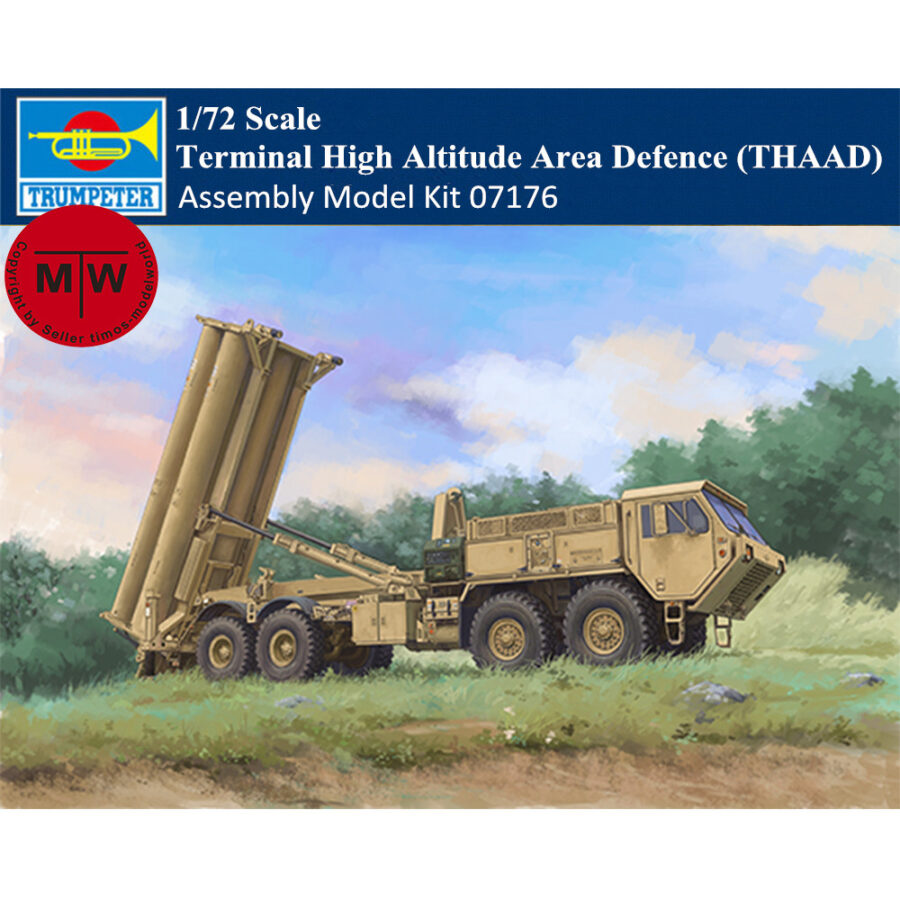 Trumpeter 07176 1/72 Scale Terminal High Altitude Area Defence (THAAD) Military Plastic Assembly Model Kit