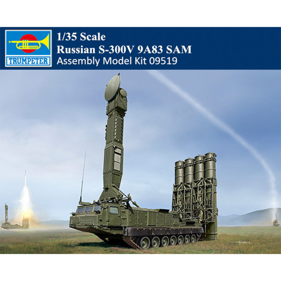 Trumpeter 09519 1/35 Scale Russian S-300V 9A83 SAM Military Plastic Assembly Model Kit
