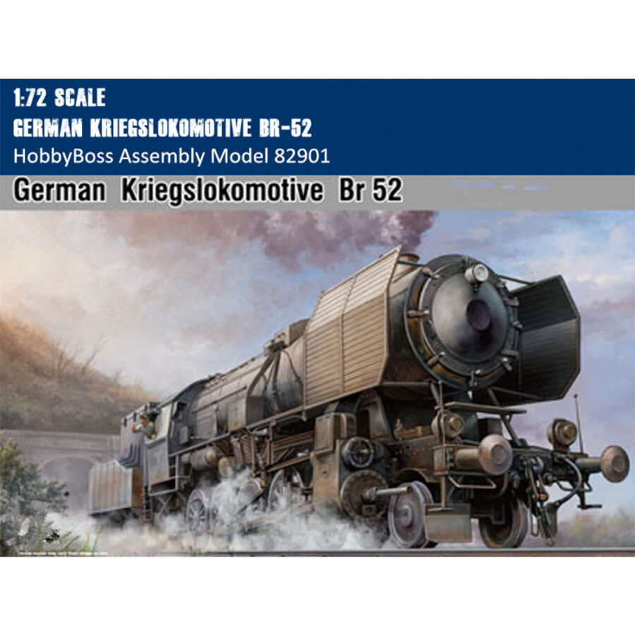 HobbyBoss 82901 1/72 Scale German Kriegslokomotive BR-52 Military Plastic Assembly Model Building Kit