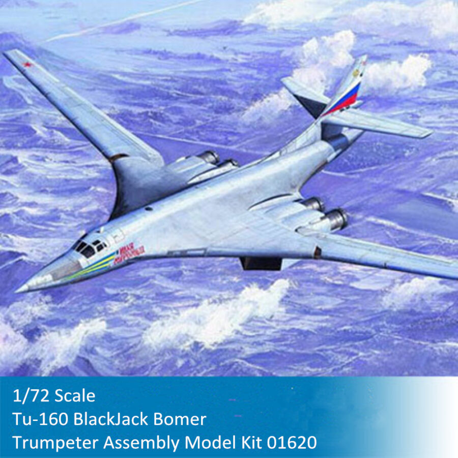 Trumpeter 01620 1/72 Scale Tu-160 BlackJack Bomer Military Plastic Aircraft Assembly Model Kit