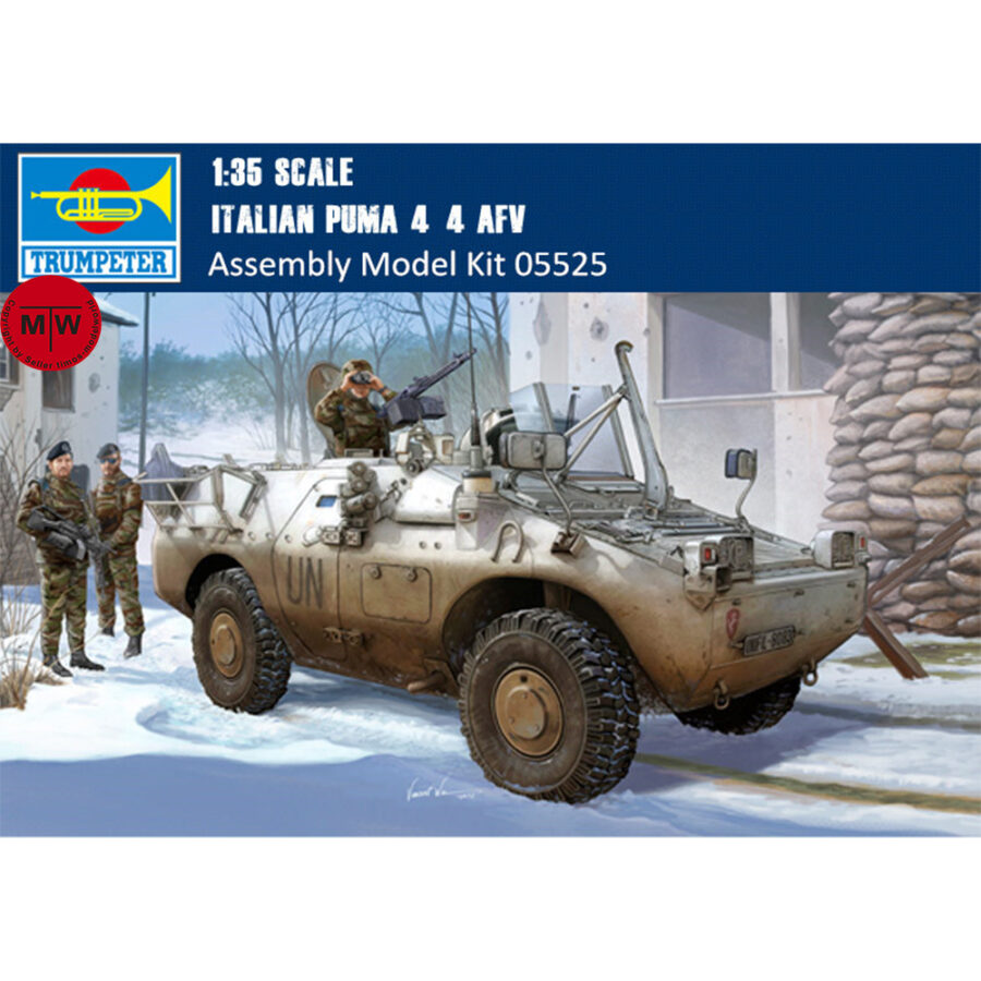 Trumpeter 05525 1/35 Scale Italian PUMA 4×4 AFV Military Plastic Assembly Model Kits