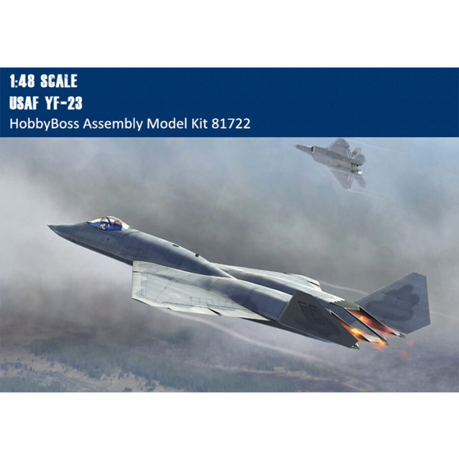 HobbyBoss 81722 1/48 Scale USAF YF-23 Prototype Military Plastic Assembly Aircraft Model Kits