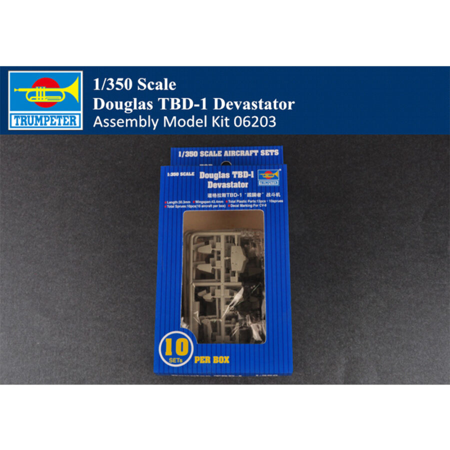 Trumpeter 06203 1/350 Scale Douglas TBD-1 Devastator Plastic Aircraft Assembly Model Kit