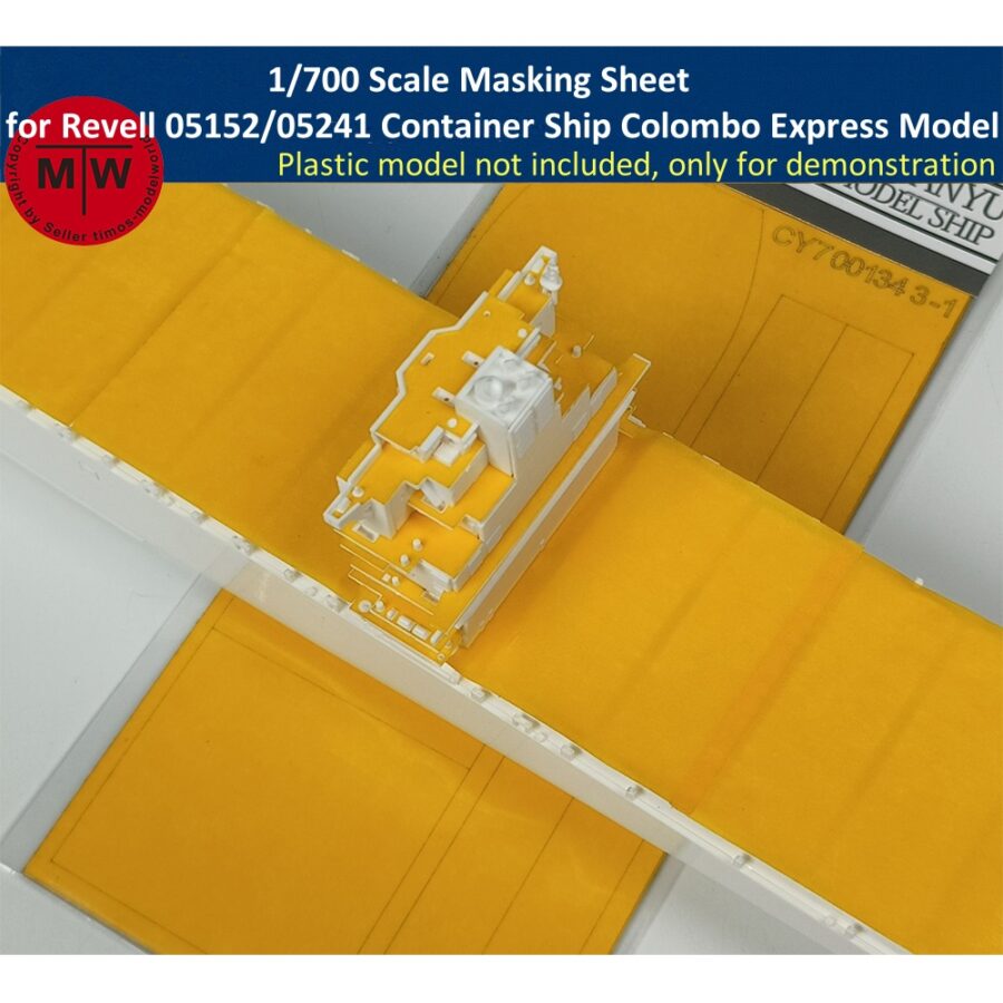 1/700 Scale Masking Sheet for Revell 05152/05241 Container Ship Colombo Express Model Kit CY700134