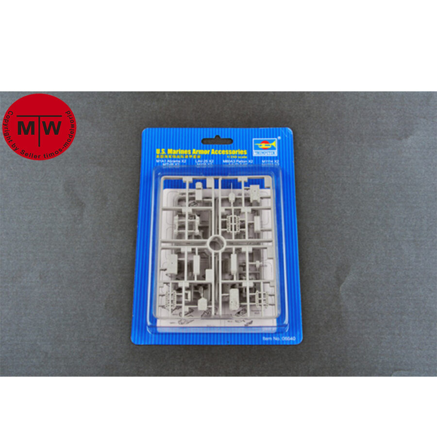 Trumpeter 06640 1/350 Scale US Marines Armor Accessories Armored Tank Truck Military Plastic Assembly Model Kit