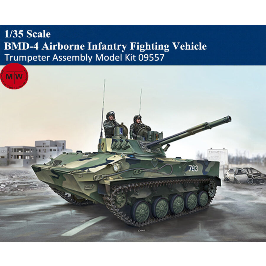 Trumpeter 09557 1/35 Scale BMD-4 Airborne Infantry Fighting Vehicle Military Plastic Assembly Model Kits