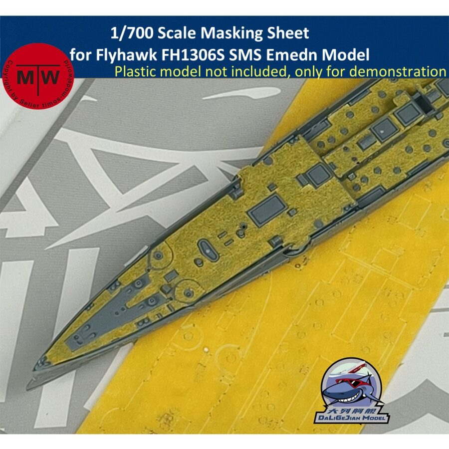 1/700 Scale Masking Sheet for Flyhawk FH1306S SMS Emedn Model Kit CY700126