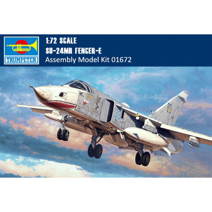 Trumpeter 01672 1/72 Scale Su-24MR Fencer-E Military Plastic Aircraft Assembly Model Building Kits