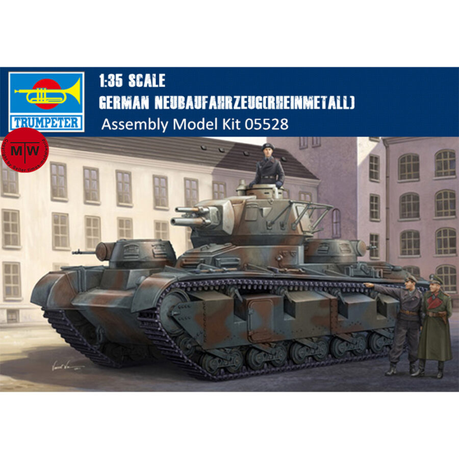 Trumpeter 05528 1/35 Scale German Neubaufahrzeug(Rheinmetall) Military Plastic Tank Assembly Model Kits