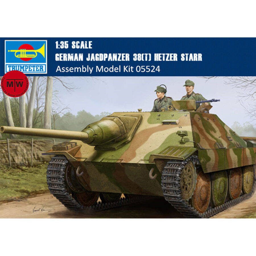 Trumpeter 05524 1/35 Scale German Jagdpanzer 38(t) Hetzer Starr Military Plastic Assembly Model Kits