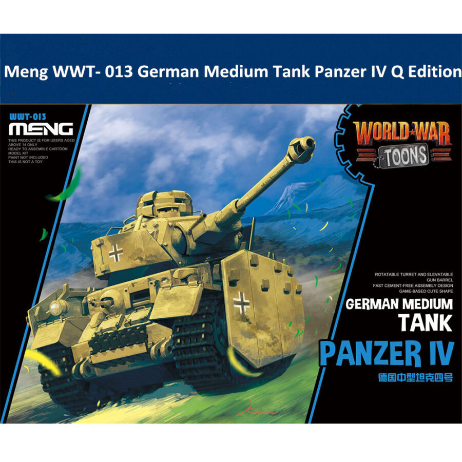 Meng WWT- 013 German Medium Tank Panzer IV Q Edition Plastic Assembly Model Kit