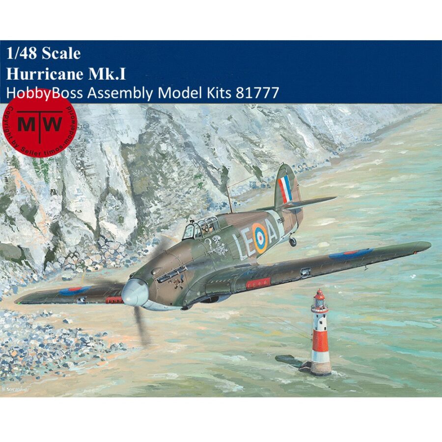 HobbyBoss 81777 1/48 Scale Hurricane Mk.I Military Plastic Aircraft Assembly Model Kit
