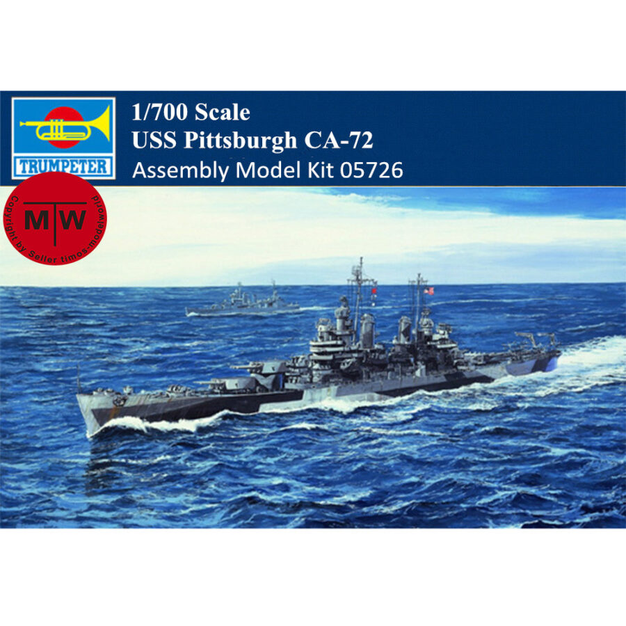 Trumpeter 05726 1/700 Scale USS Pittsburgh CA-72 Military Plastic Assembly Model Kits