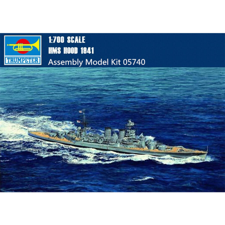 Trumpeter 05740 1/700 Scale HMS HOOD Battleship 1941 Military Plastic Assembly Model Kits