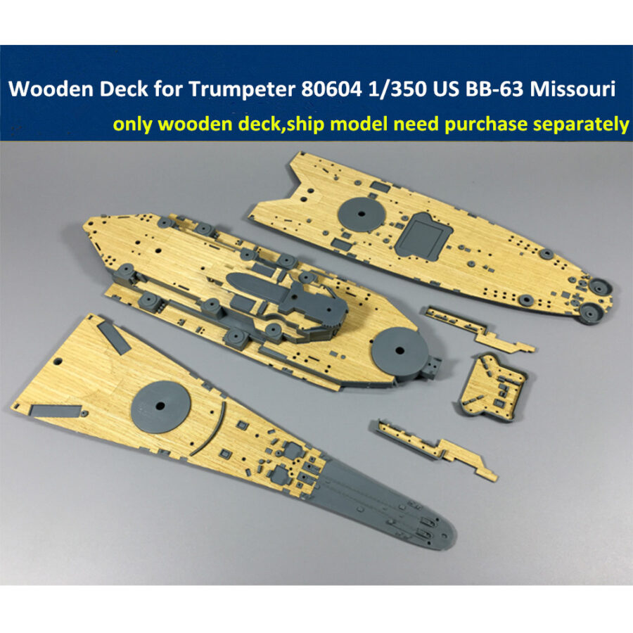 Wooden Deck for Mini Hobby 80604 1/350 Scale US Battleship BB-63 Missouri Model CY350001