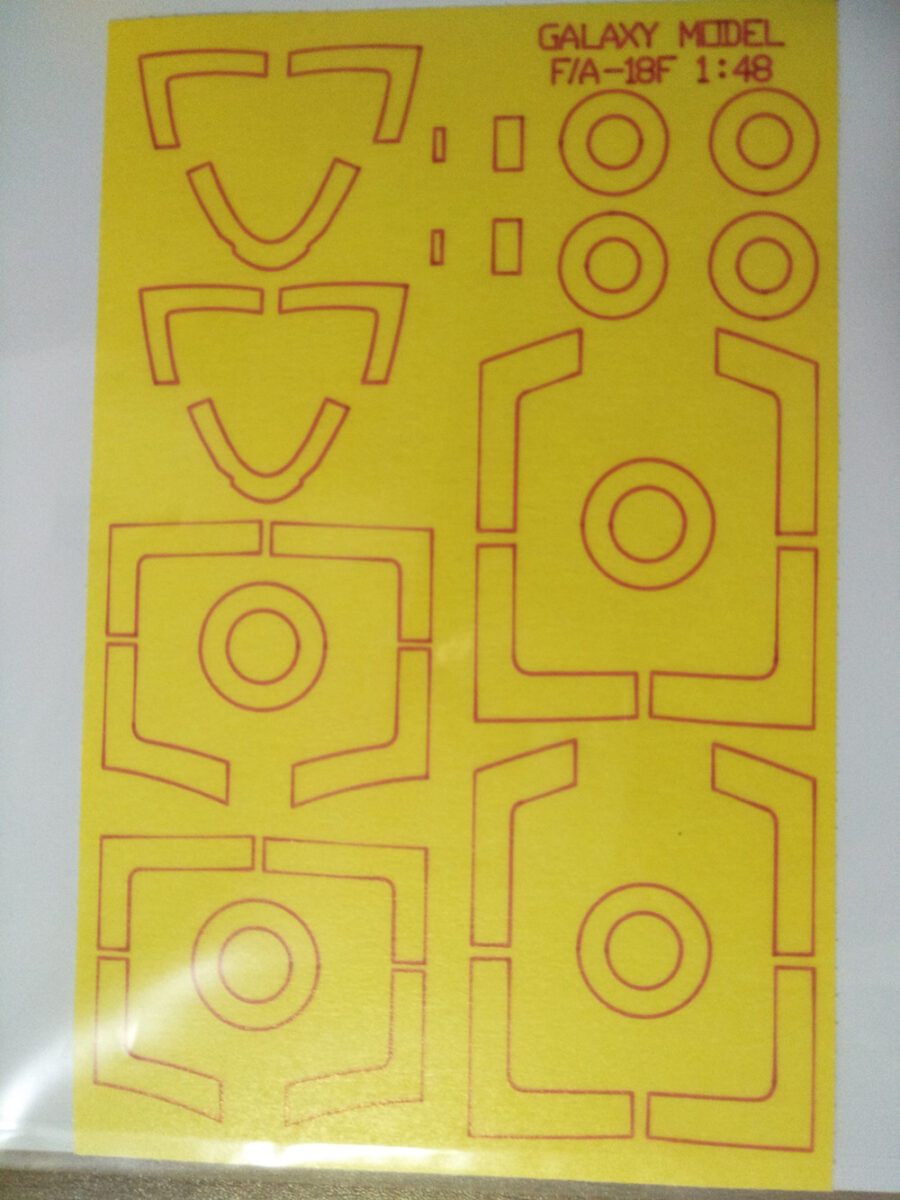 Galaxy Model T869 C48001 1/48 Scale F/A-18F Mask for Hasegawa Model