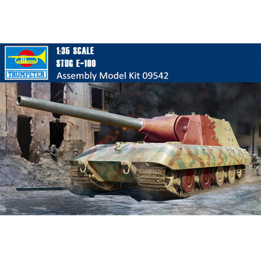 Trumpeter 09542 1/35 Scale German Stug E-100 Military Plastic Assembly Model Kit