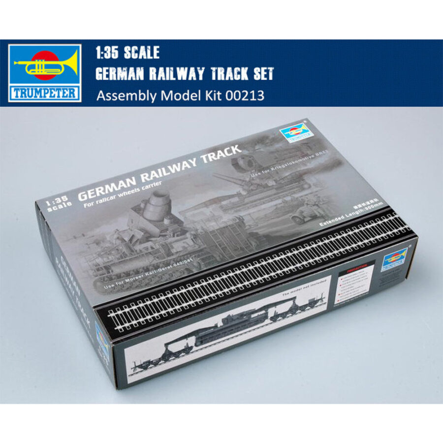 Trumpeter 00213 1/35 Scale German Railway Track Set for Railcar Wheels Carrier Plastic Assembly Model Kits