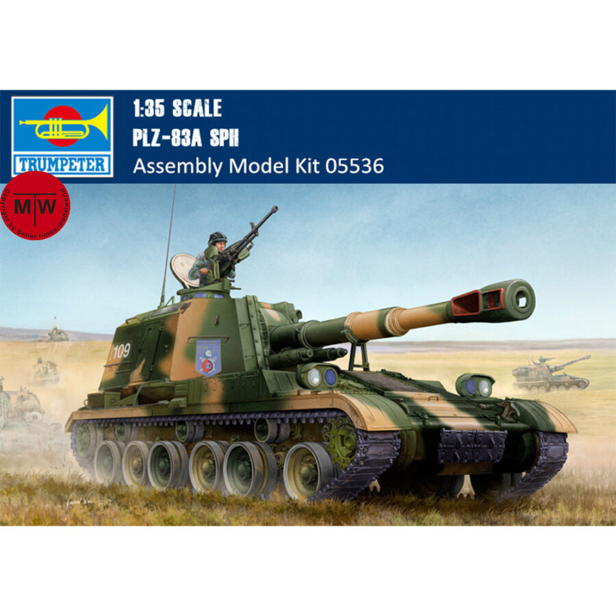 Trumpeter 05536 1/35 Scale PLZ-83A SPH Military Plastic Assembly Model Kits