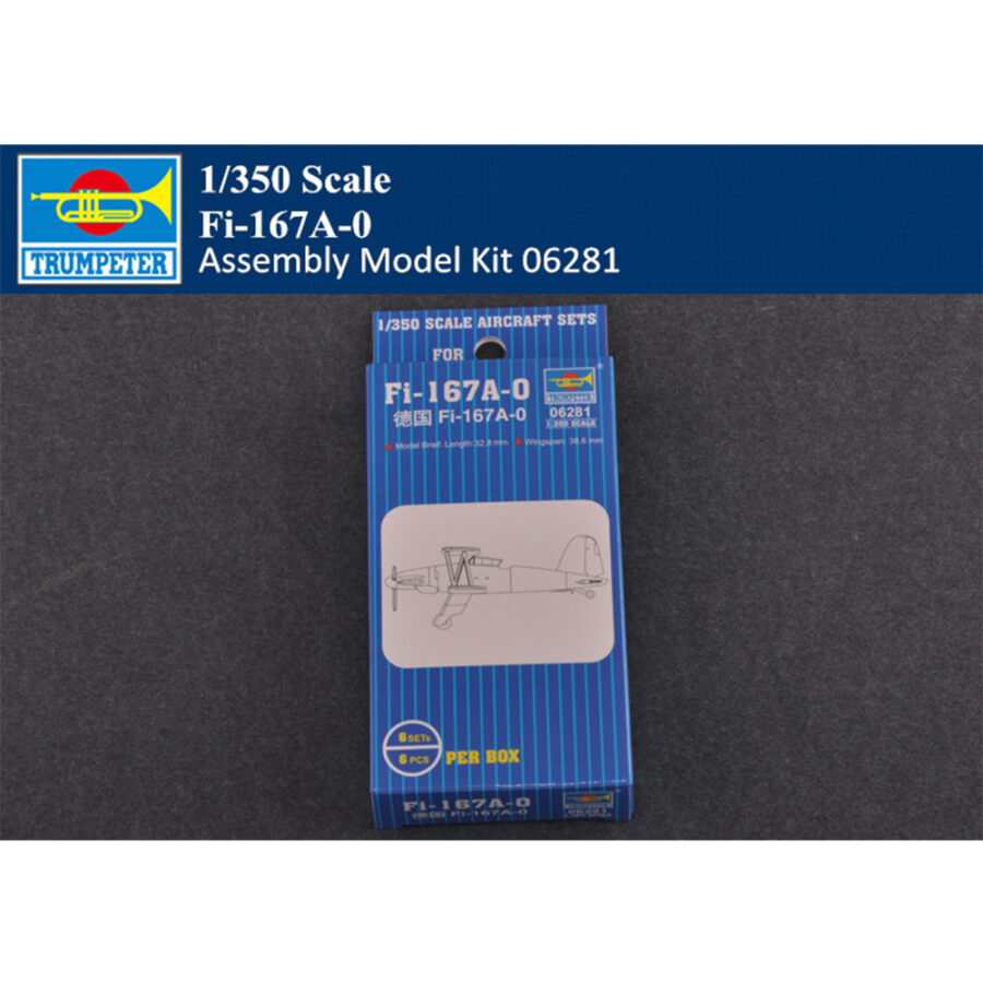 Trumpeter 06281 1/350 Scale German Fi-167A-0 Aircraft Plastic Assembly Model Kit