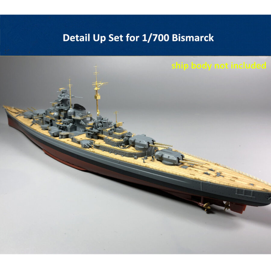 Detail Up Set for 1/700 Scale Bismarck Model Trumpeter 05711/Meng PS-003 CYE006