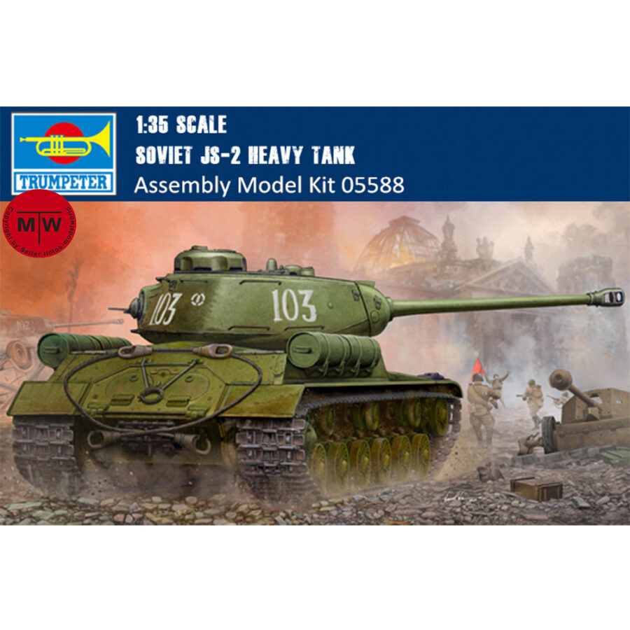 Trumpeter 05588 1/35 Scale Soviet JS-2 Heavy Tank Military Plastic Assembly Model Kits