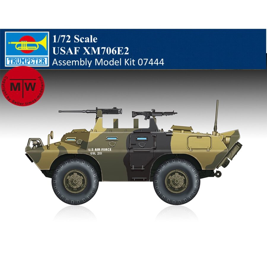 Trumpeter 07444 1/72 Scale USAF XM706E2 Military Plastic Assembly Model Kit