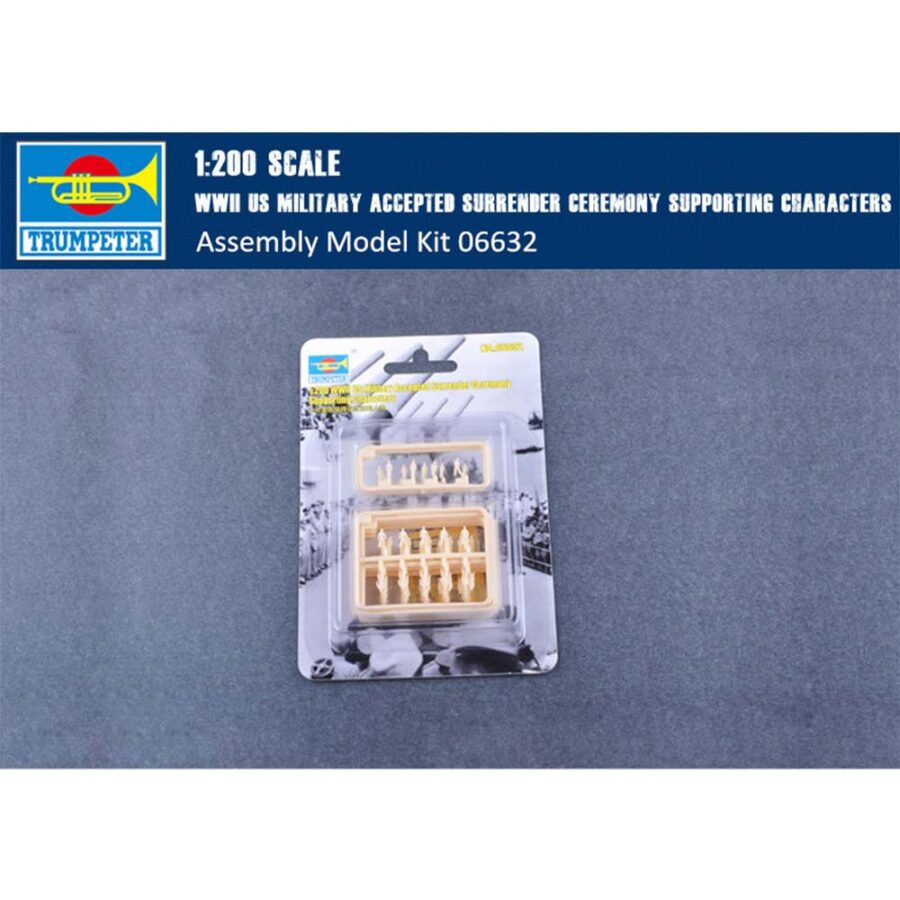 Trumpeter 06632 1/200 Scale WWII US Military Accepted Surrender Ceremony Characters Plastic Soldier Figures Model Kits