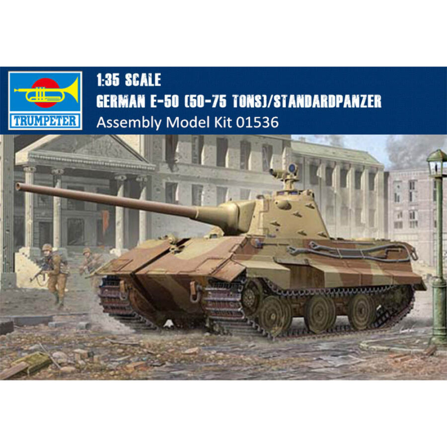 Trumpeter 01536 1/35 Scale German E-50 (50-75 tons)/Standardpanzer Tank Military Assembly Model Kit