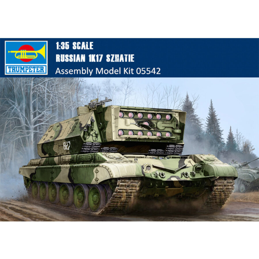 Trumpeter 05542 1/35 Scale Russian 1K17 Szhatie Laser Vehicle Military Plastic Assemble Model Kits