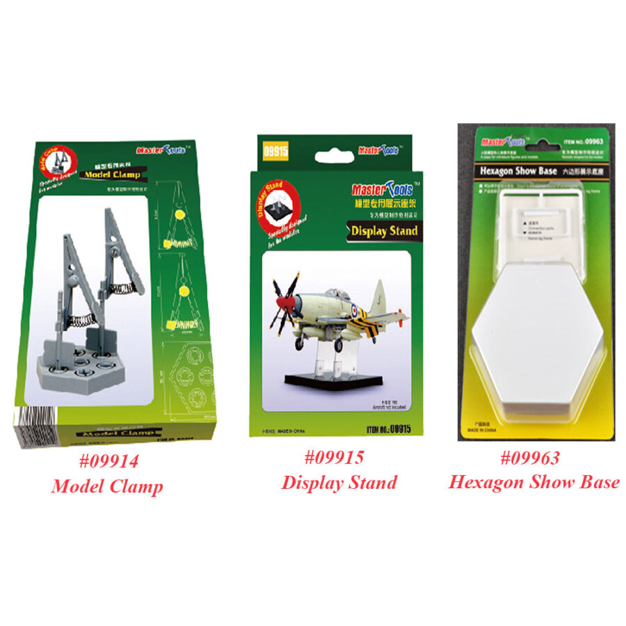 Master Tool Trumpeter 09914 09915 09963 Model Clamp/Display Stand/Hexagon Base
