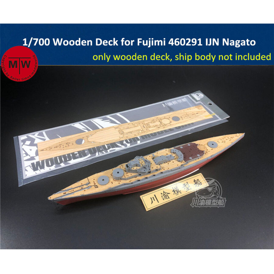 1/700 Scale Wooden Deck for Fujimi 460291 IJN Battleship Nagato Model Kits CY700055