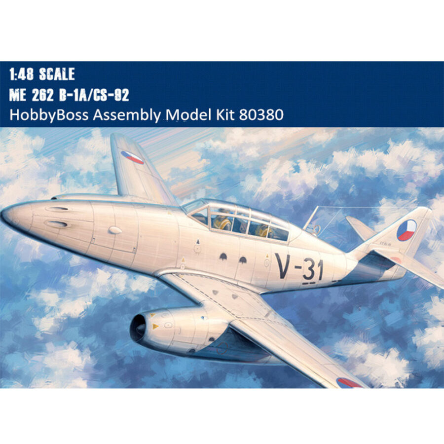 HobbyBoss 80380 1/48 Scale German Me 262 B-1a/CS-92 Fighter Military Plastic Assembly Aircraft Model Kits