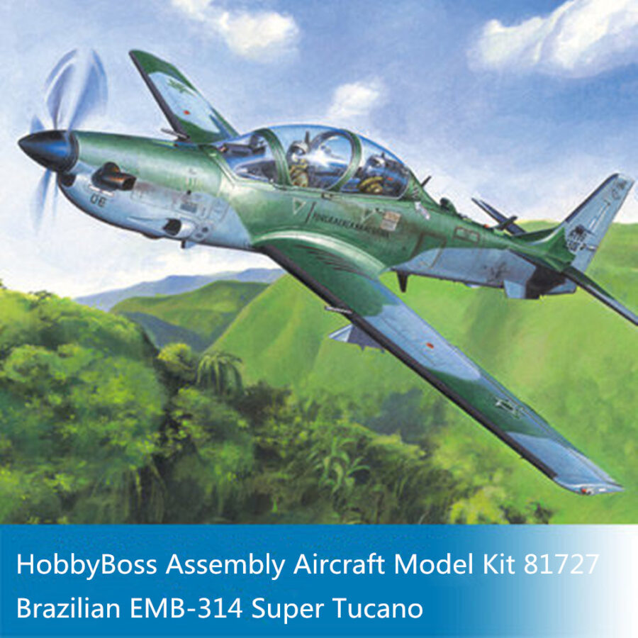 HobbyBoss 81727 1/48 Scale Brazilian EMB-314 Super Tucano Military Plastic Aircraft Assembly Model Kit
